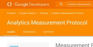 Google Analytics Measurement protocol screenshot