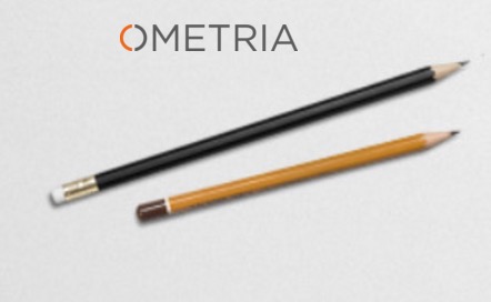 Ometria logo and pencils